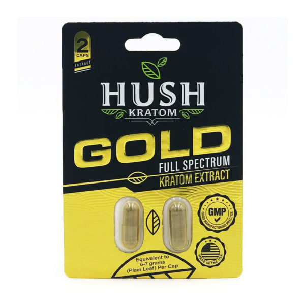 Hush Kratom Gold Capsules 2 Pack