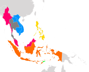 Map of Southeast Asian Colonies